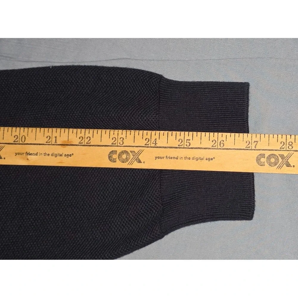 POLO RALPH LAUREN Quarter-Zip Mesh-Knit Sweater Men's Size 2XL Navy - Picture 8 of 8